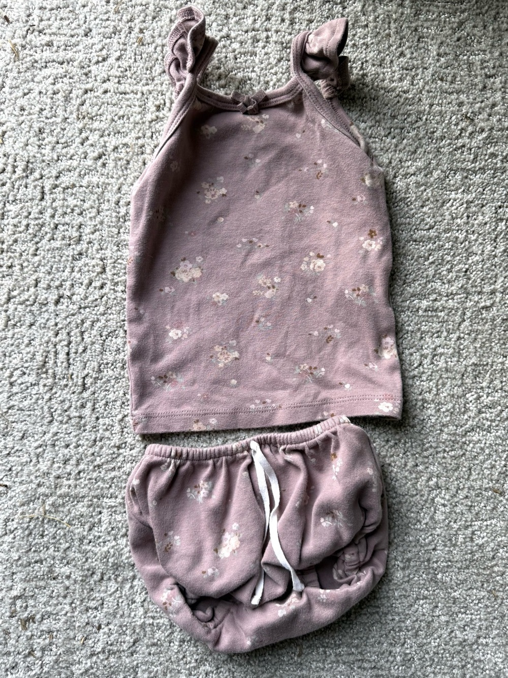 Jamie Kay 6-12 month tank top and bloomer set color petite fleur antler